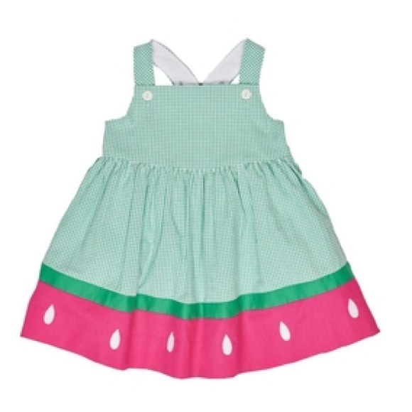 Florence Eiseman Watermelon Seersucker Dress Sz-4T - Picture 3 of 4